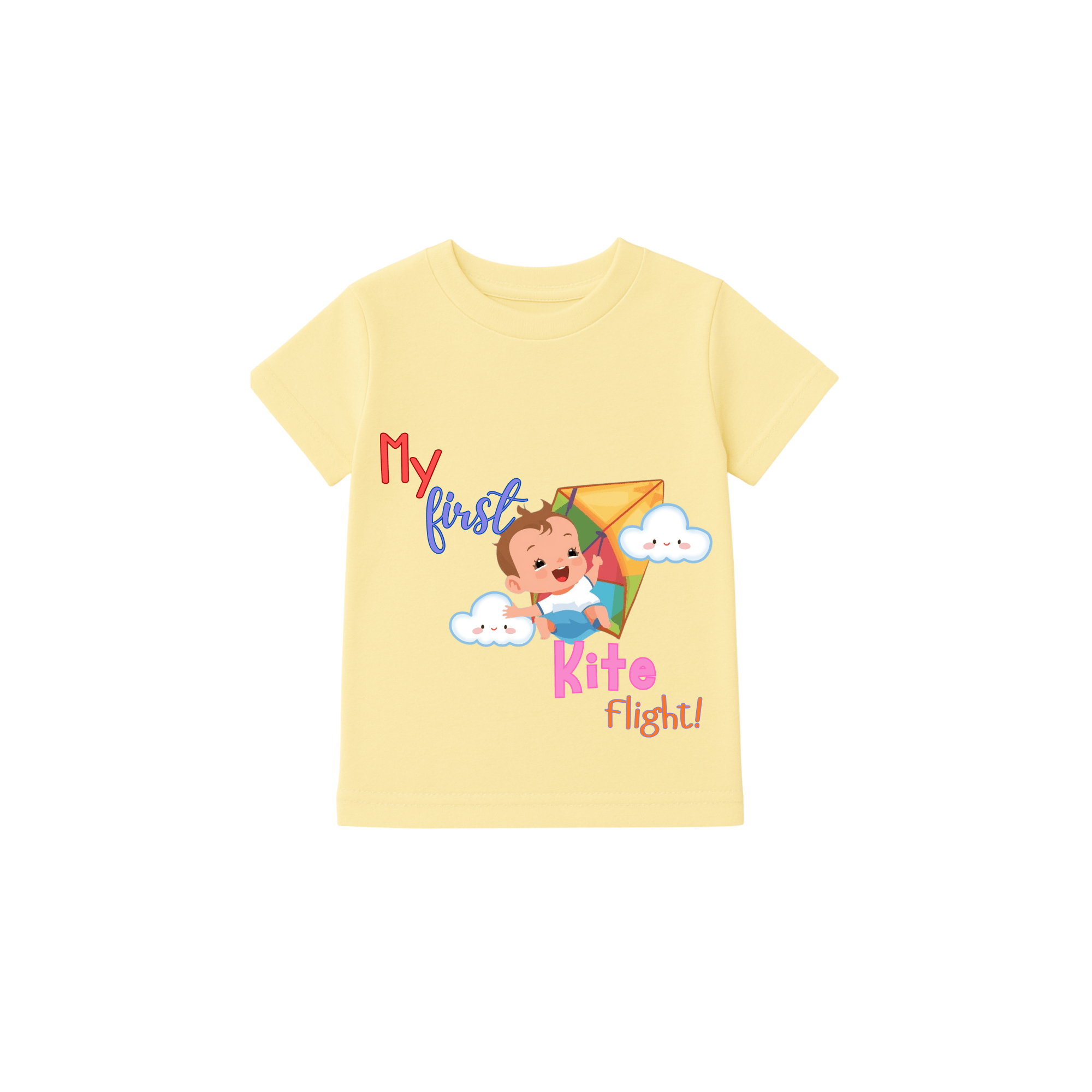 My First Kite Flight Baby T-shirt – Adorable Makar Sankranti Special Kids Romper - Image 2