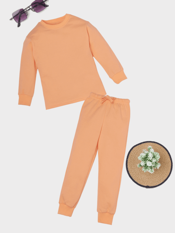 Popcorn Print Jogger Set for Kids | Unisex Soft Cotton Co-ord Outfit