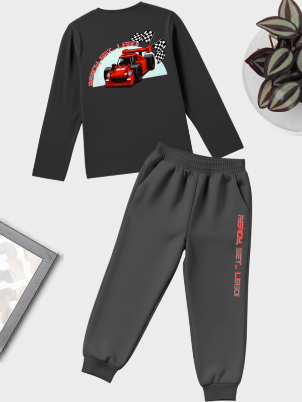 LEGO Racing Car Theme Cotton Co-ord Set for Kids | Unisex Soft & Comfortable Outfit