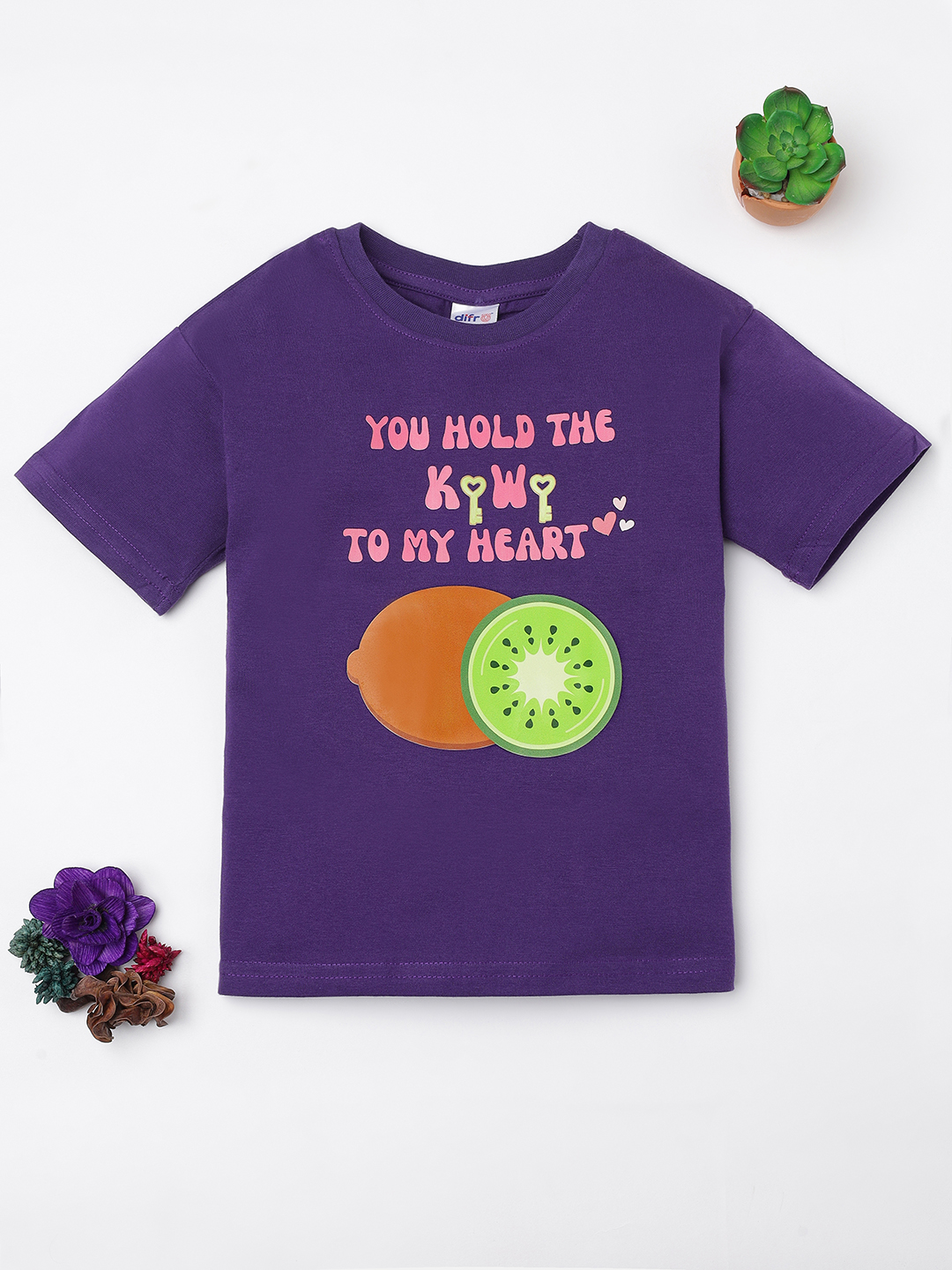 Kiwi To My Heart T-Shirt – Purple Tee | Unisex - Image 2
