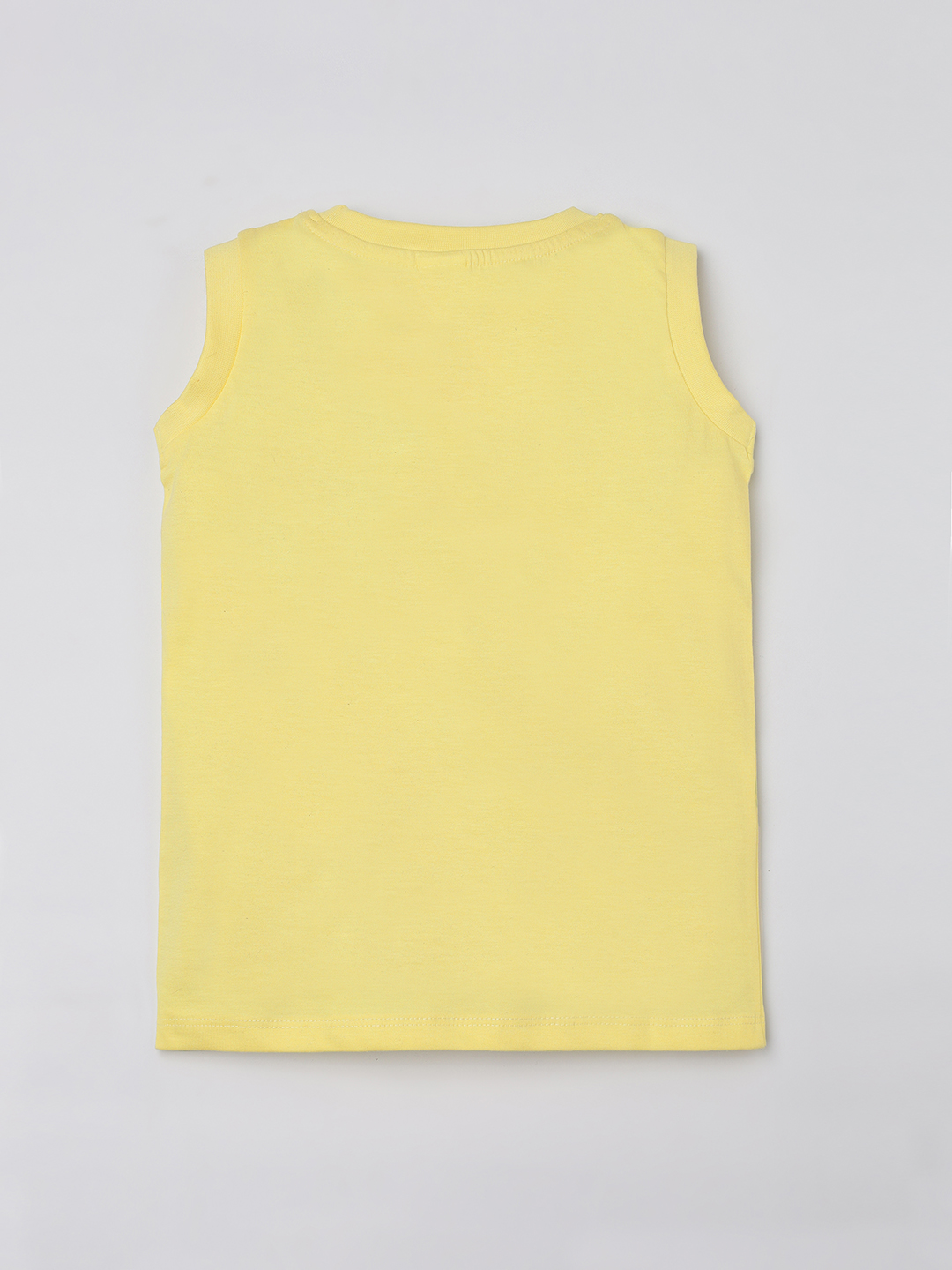Sunny Heart Dino Tank – Yellow Sleeveless Top | Unisex - Image 4