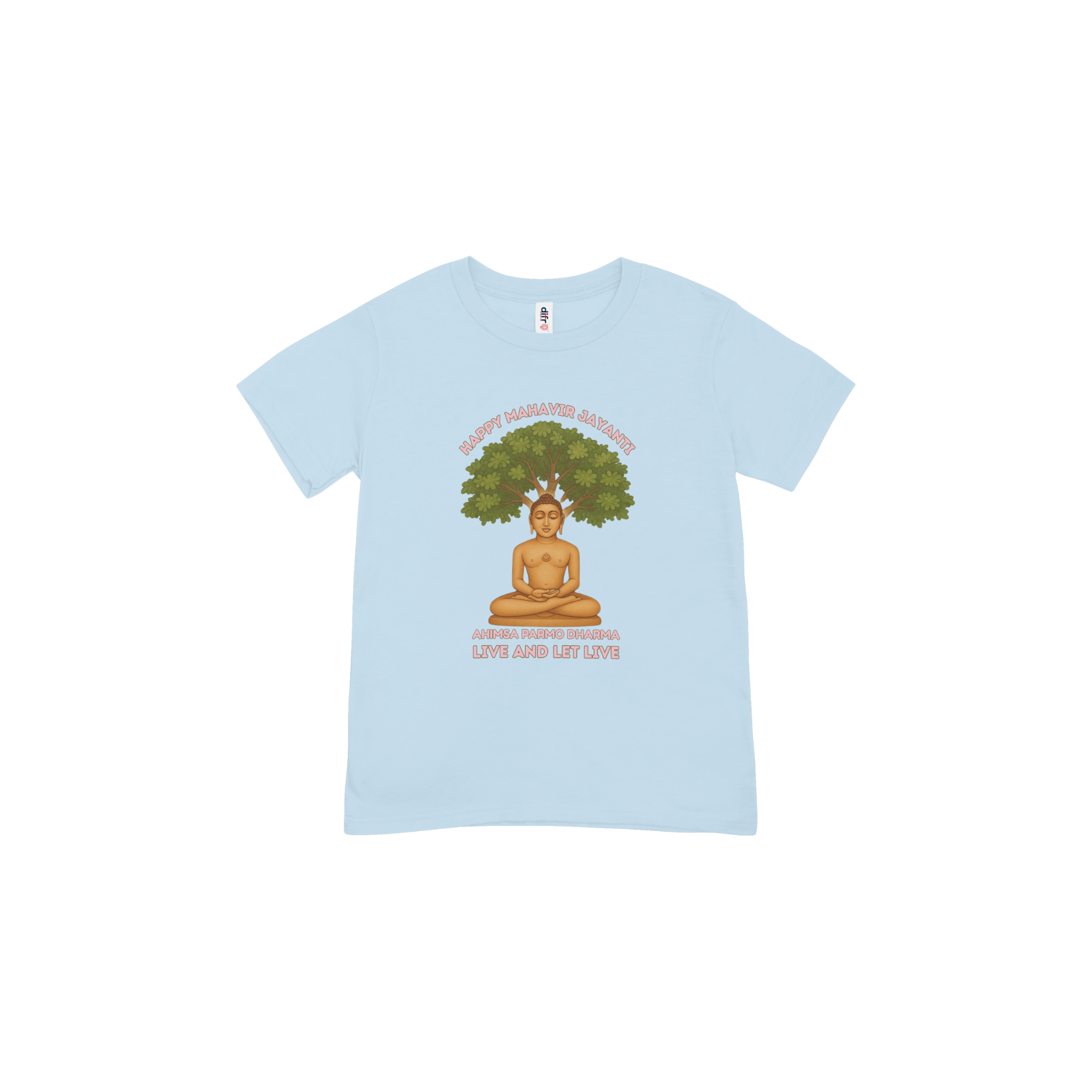 Little Jain Vibes Tee | Mahavir Jayanti Special