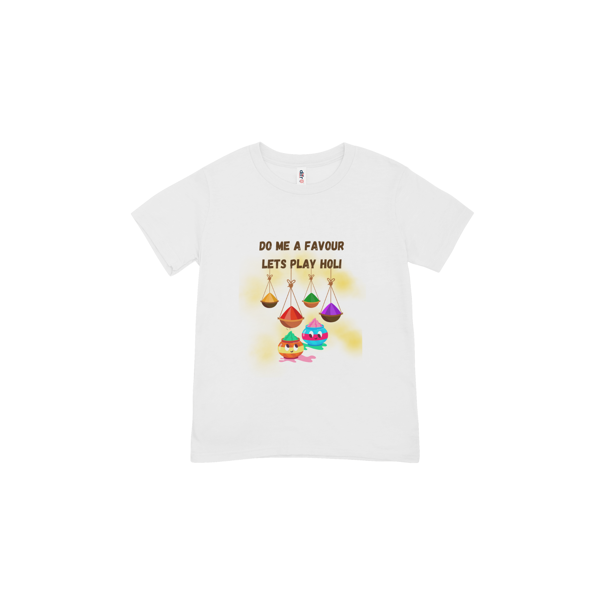 Happy Colors Holi T-shirt For Boys and Girls
