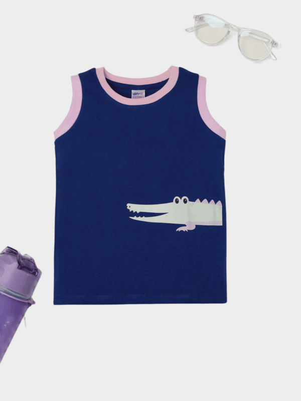 Alligator Theme Cotton T-Shirt for Kids | Soft & Comfortable Everyday Wear