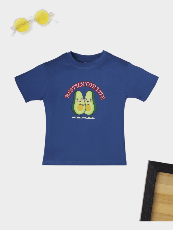 Avocado Theme Cotton T-Shirt for Kids | Soft & Comfortable Everyday Wear