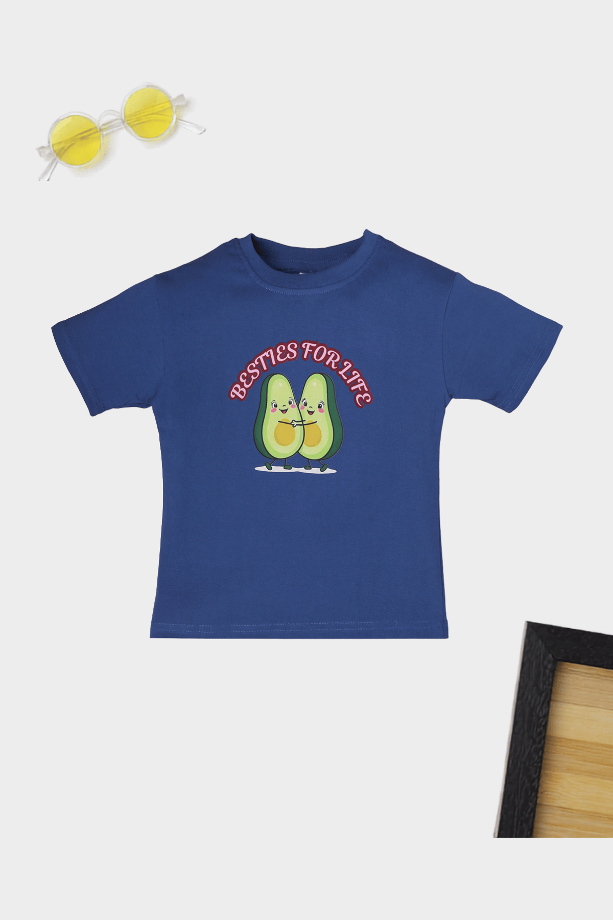 Avocado Theme Cotton T-Shirt for Kids | Soft & Comfortable Everyday Wear