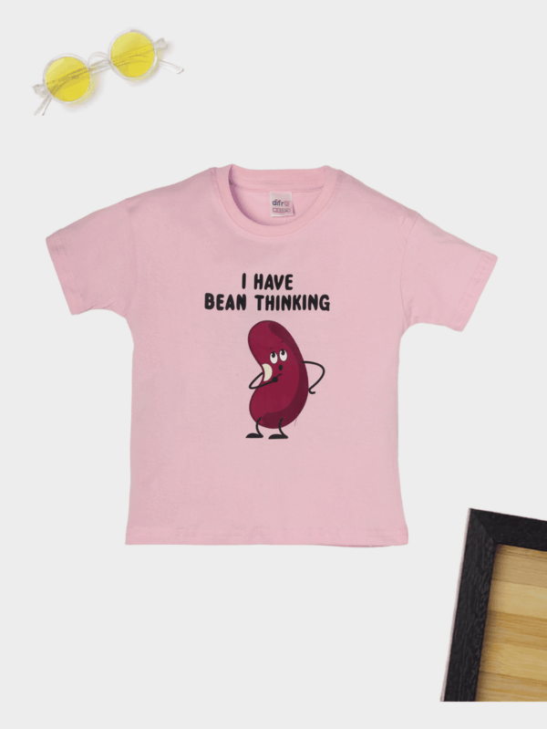 Bean Theme Cotton T-Shirt for Kids | Soft & Comfortable Everyday Wear