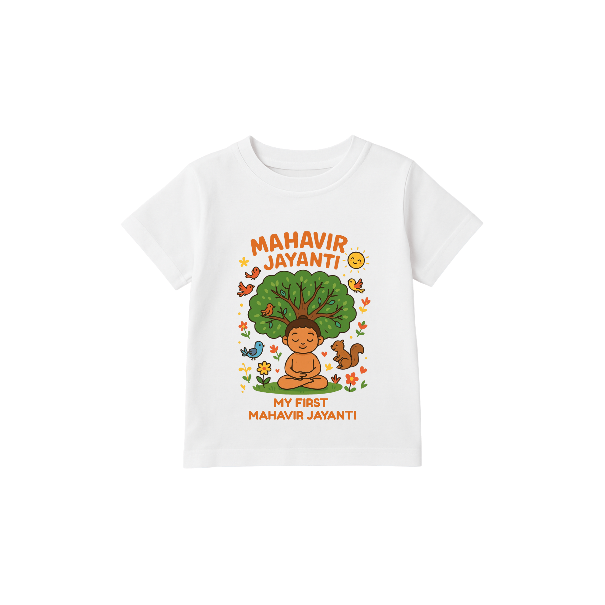 My First Mahavir Jayanti Baby Romper | Ahimsa Jain Festival Outfit - Image 2