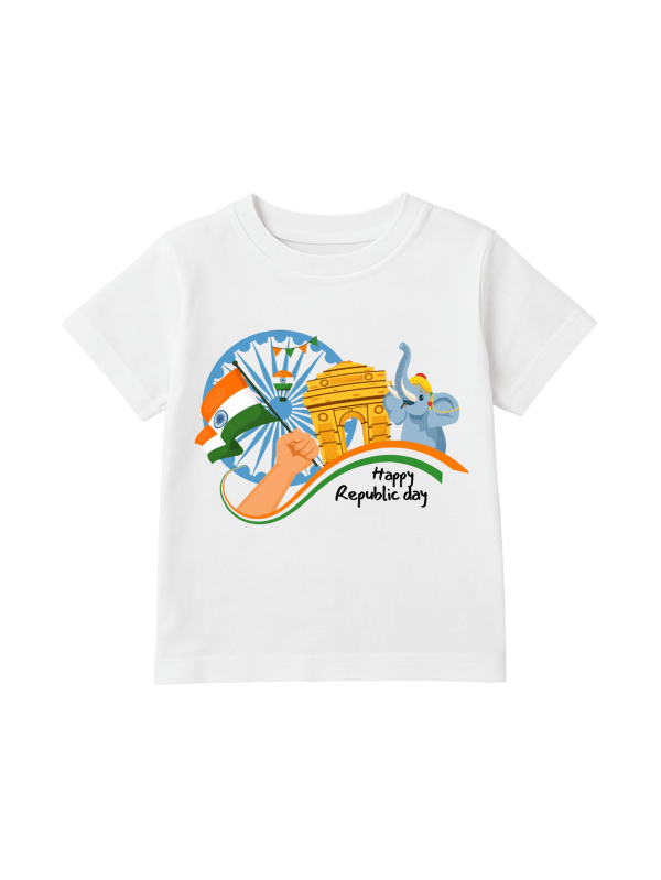 Little Hands, Big Pride – Republic Day Kids T-Shirt