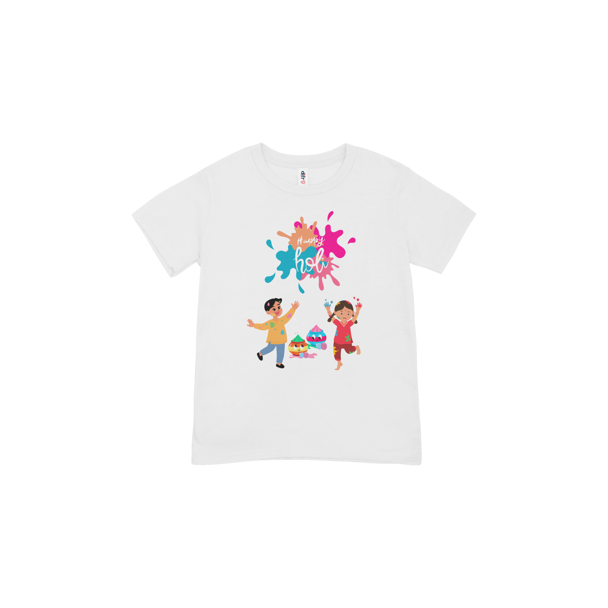 Holi Cheers Soft Cotton T-shirt For Kids - Image 2