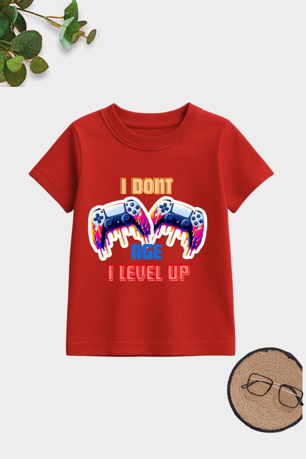 Kids Little Player Gamer Printed T-Shirt | Gaming Graphic Unisex Cotton Tee