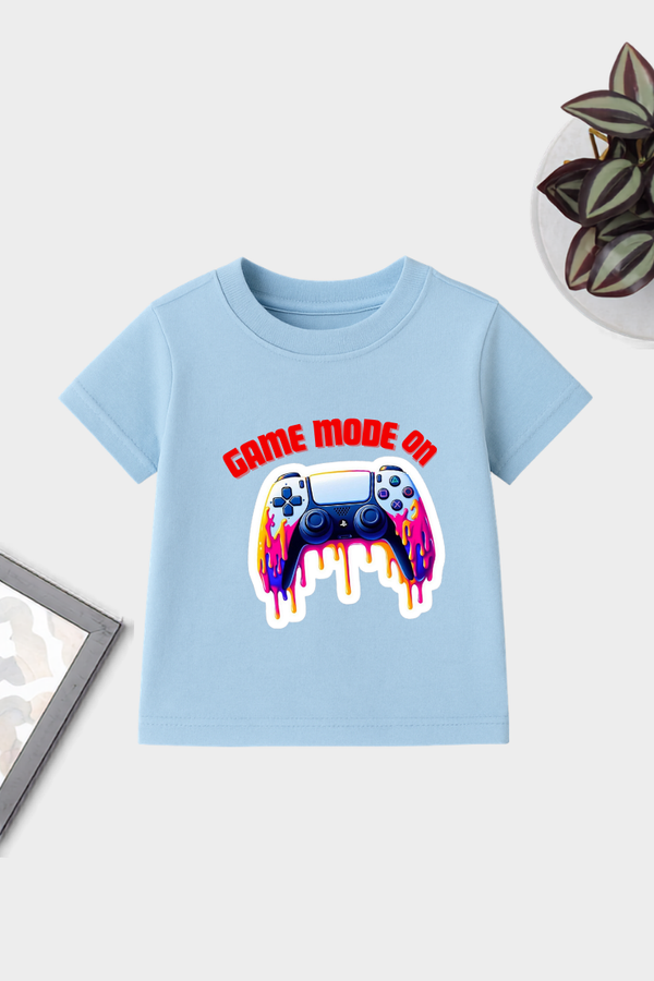 Game Mode On Gamer Printed Kids T-Shirt.