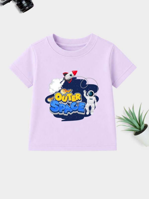 Adventure beyond the stars with this Outer Space graphic t-shirt.