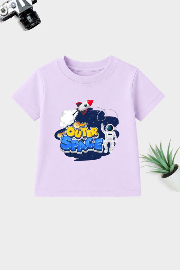 Adventure beyond the stars with this Outer Space graphic t-shirt.